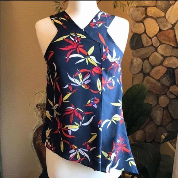 Rachel Roy Asymmetrical Floral Top - Picture 12 of 16